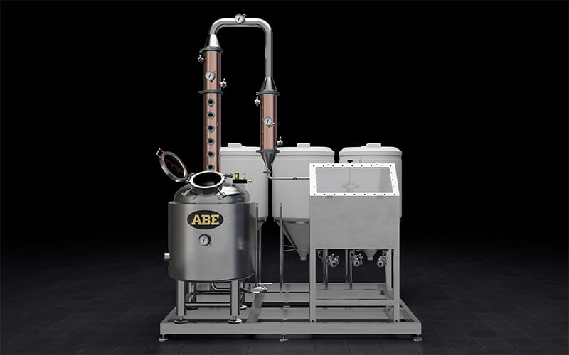 ABE Micro Distillery Equipment, Pilot Still Skid