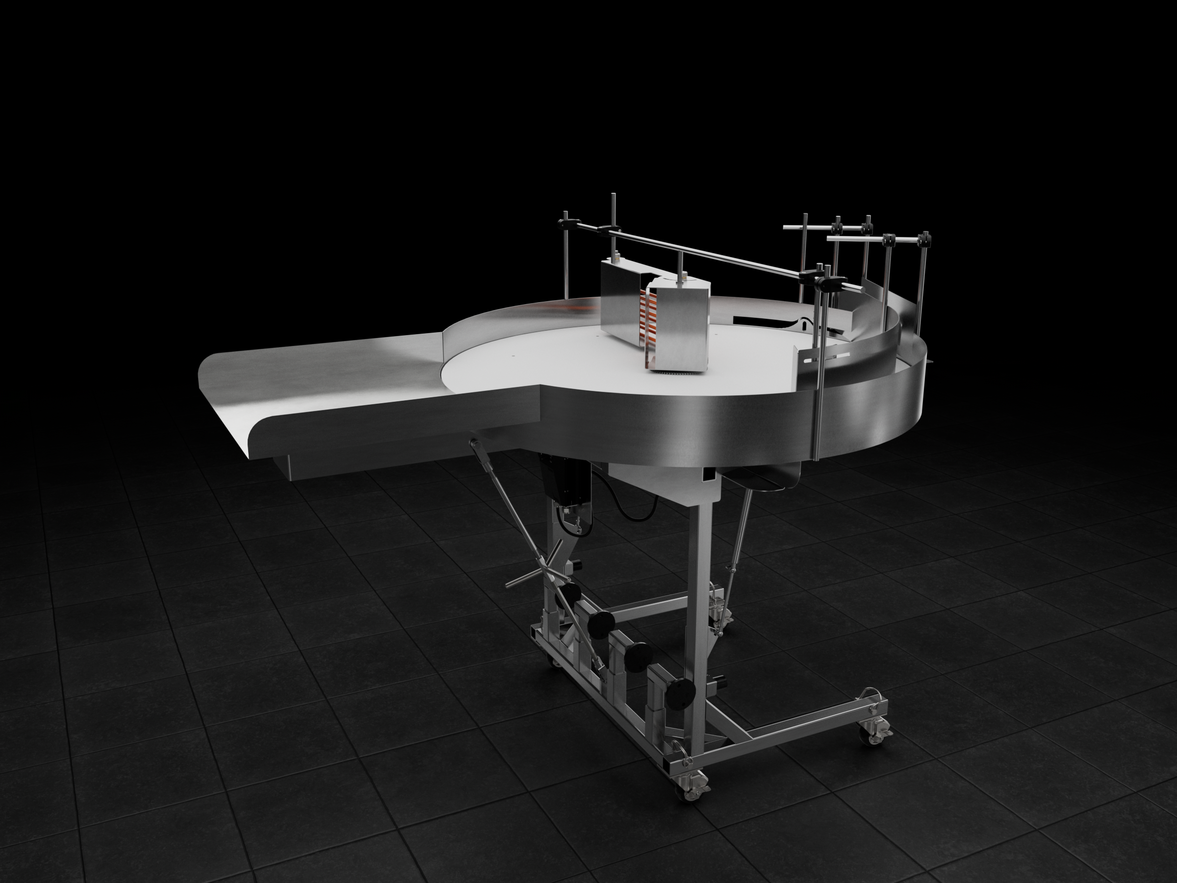 Collapsible Rotary Feed Table - Right View