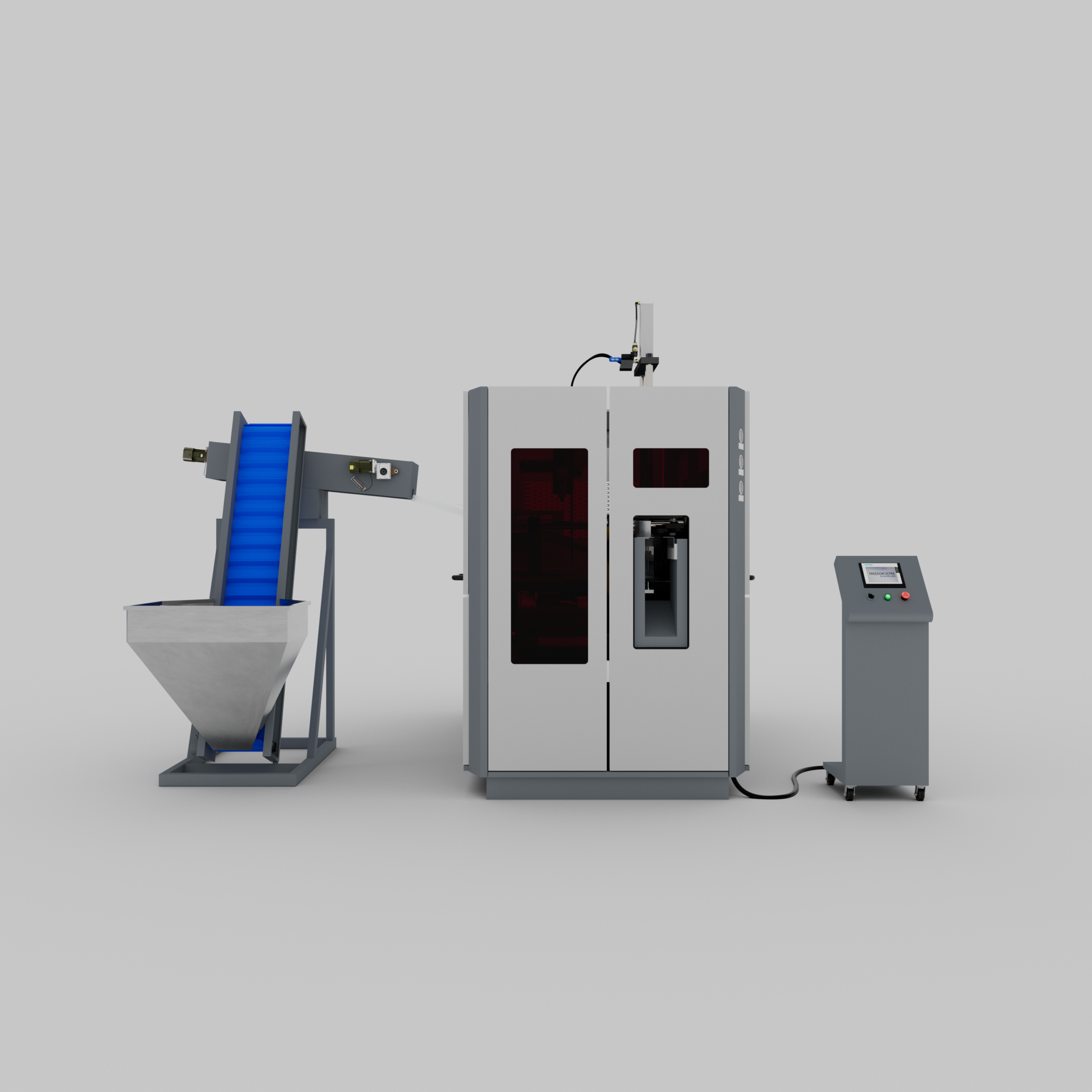 Front View of Freedom Blow Molder