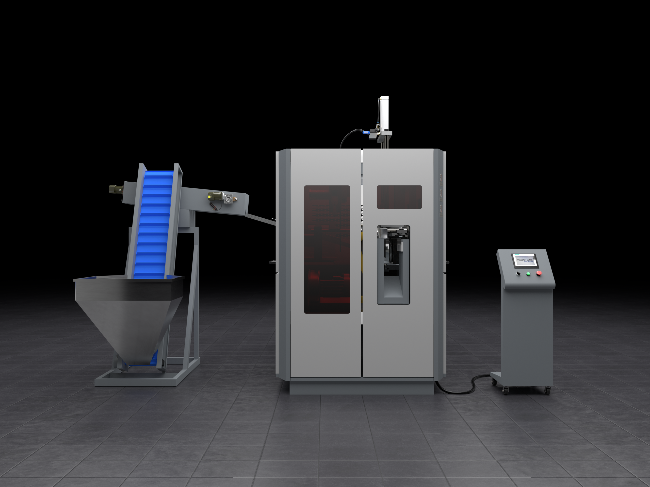 Front View of Freedom Blow Molder