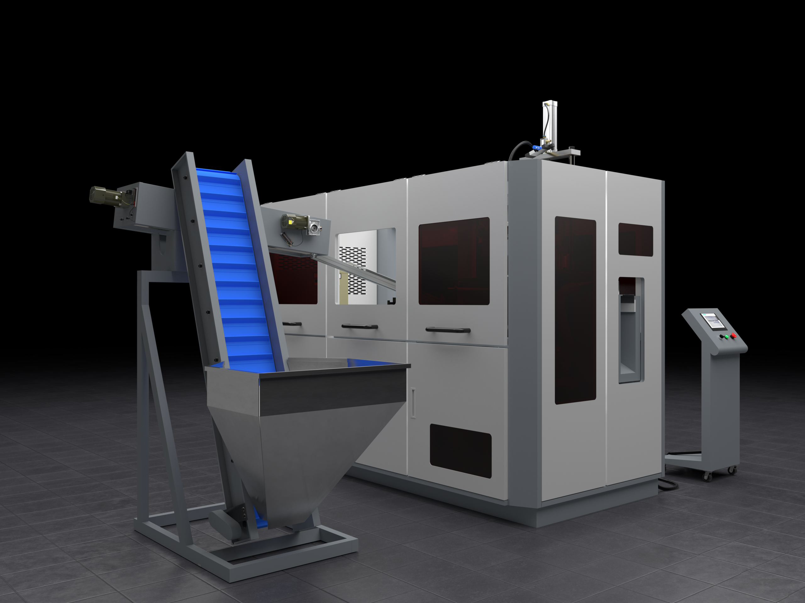 Left View of Freedom Blow Molder