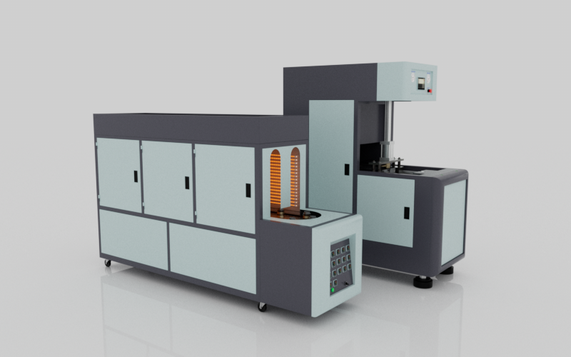 Left view of Freedom 100 Large-Format Blow Molder